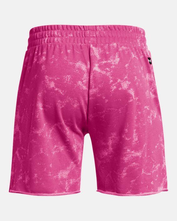 Men's Project Rock Terry Printed UG Shorts in Pink image number 5